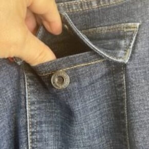 Levis Perfectly Slimming Jeans 16 M High Rise Boot Cut Stretch Medium Wash - Picture 3 of 11